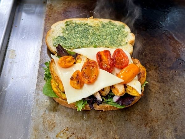 Grilled Chicken Pesto Sandwich